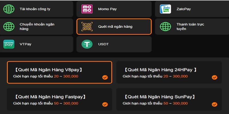 Hướng dẫn nạp tiền I9BET với quét mã ngân hàng